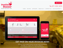 Tablet Screenshot of invoicebazaar.com